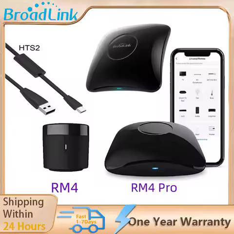 BroadLink RM4 Pro RM4+ HTS2 Version Smart Remote control with Temperature Humidity Sensor Wireless U