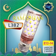 3-COLOR LED CANDLE LAMP E14 E27 L382 10W HOME ROOM LAMP