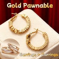 18K Gold Earrings Accessories for Women Hypoallergenic