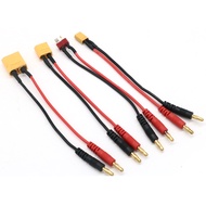 20CM XT30 XT60 XT90 T Plug Charge Lead to 4.0mm Banana Plugs Charge Cable Silicone Wire 16AWG For Li