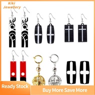 KIKI JEWELLERY No Pierced Ears Fashion Kurokawa Izana Peripheral Acrylic Metal Ball Cosplay Demon Slayer Tokyo Earrings