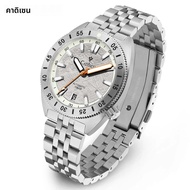 CADISEN อัตโนมัตินาฬิกา Man Meteorite Dial ธุรกิจ Casual นาฬิกากันน้ํา NH35A 316L สแตนเลสนาฬิกาผู้ชา