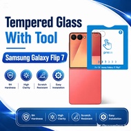 Tempered Glass Samsung Galaxy Z Flip 7 Auto Fit Anti-Scratch Samsung Z Flip 7 Screen Protector
