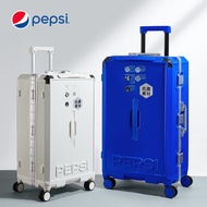 [Official Authentic] PEPSI PEPSI Luggage Aluminum Frame Case Super Large Capacity Men Women Silent T