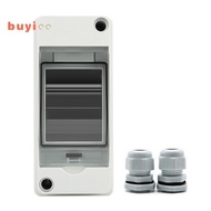 HT-2 IP65 Waterproof Distribution Breaker Box Panel Installation 2 WAY PC Outdoor Electrical MCB Sol