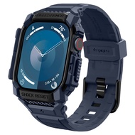 SPIGEN Case & Strap for Apple Watch 11/10 (46mm / 42mm) [Rugged Armor Pro] Flexible Layer Defends Ag