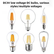 [DC3V Low Voltage] LED Edison Retro Filament Bulb DC E27 Dimming Bulb E14 Screw Outdoor Bulb