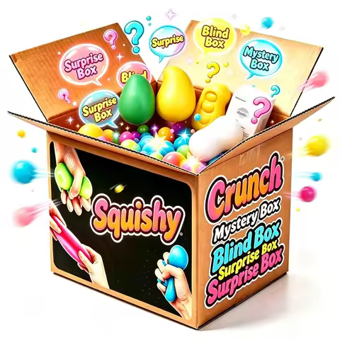 Mango crunch squishy Blind Box, Soap Crunch Squishy, Pudding crunch squishy Cheese Crunch Squishy, C