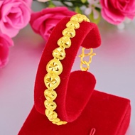 GM5 916 22k gold ladies heart bracelet pure gold heart-shaped jewelry jewellery
