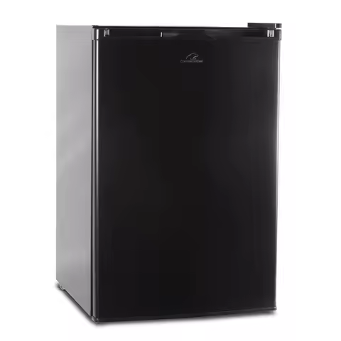 CCR45B Compact Single Door Refrigerator and Freezer, 4.5 Cu. Ft. Mini Fridge, Black