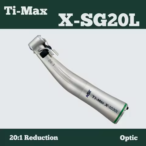NSK Ti-Max X-SG20L Contra Angle 20 1 implant handpiece contraangulo dental dentistry LED against ang