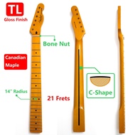Fender Telecaster Electric Guitar Neck 21 Fret Maple Fingerboard Gloss Finish Guitar Accessories