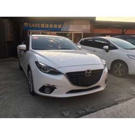 【FB搜尋新桃園阿承】馬自達 超人氣MAZDA3 2015年 2.0 白色 二手車 中古車