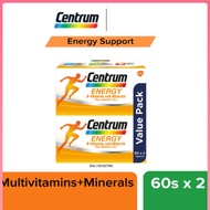 Centrum Energy Multivitamin-Multimineral Plus Vitamin C & E (2 x 60's)