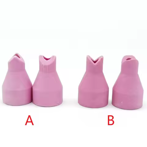 10 PCS 90 Degree Angle Tig Welding Gun Ceramic Nozzle Tip Shield Cup Internal External QQ-150 QQ-150