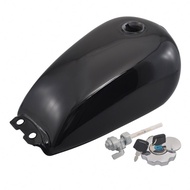 premium-Hgh Quality Iron Motorcycle 9L 2.4 Gallon Fuel Gas Tank Cover for Suzuki GN125 GN250