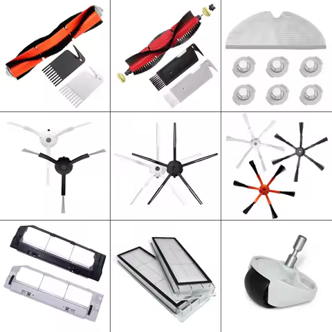 Mop Cloth HEPA Filter Side / Main Brush Cover Spare Parts For XiaoMi Roborock E4 E25 E35 s5 s50 s51 