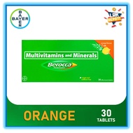 Berocca Orange Flavor (30 Effervescent Tablets) Multivitamins and Minerals