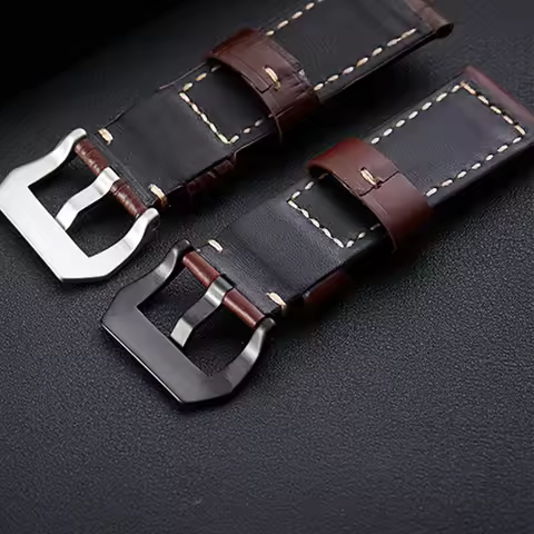 Compatible with PANERAI-PAM genuine leather strap, crazy horse suede cowhide first layer, unisex spo
