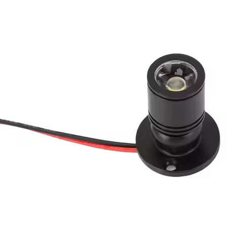 Small 1-to-2 LED Spot Light 1W 360° Rotation Spotlight 3V 46cm / 18.11in Wire Length Spot Light Entr