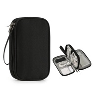 Pouch Dompet Travel Double Layers Mini Storage Organizer Cable Cord