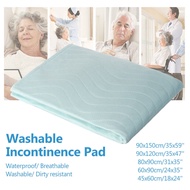 90x150 / 90x120 / 80x90 / 60x90 45x60CM Washable Incontinence Bed Pad Reusable Absorbent Wetting She