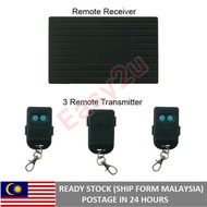 Autogate Remote Control 330Mhz Set With 3 Transmitters & 1 Receiver Dip Switch Adjustable