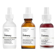 The Ordinary 30ML (Niacinamide/ AHA + BHA/ Caffeine/ Hyaluronic Acid/ Buffet/ Alpha Arbutin/ Natural