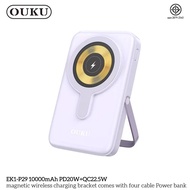 OUKU P29 Powerbank 10000mAh พาวเวอร์แบงค์ มีสายในตัว fast charge PD20W+AC22.5W wireless หน้าจอ LED จ