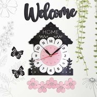 [LUCKY] PROMO Welcome Home 3 layer wall clock and decoration JD022 COD