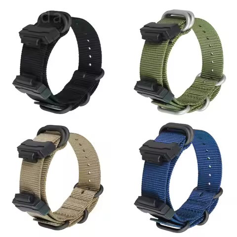 Write Strap for Casio Gshock Ga100 Gd120 Ga700 Dw5600 Nylon Canvas Watch Band Waterproof Sweat-Proof