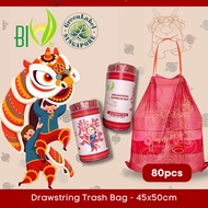 BIO Drawstring Trash Bag CNY Dragon Year 2024 Edition - 45X50CM 80PCS