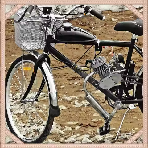 2L Motorized Bike Motorcycle Fuel Tank Fit For 49Cc 50Cc 60Cc 66Cc 80Cc Engine Motorized Bike Motorc