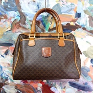 中古CELINE PU皮革手提包手袋公事包包有瑕疵 意大利高級二手古著