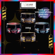 MEZZOM Korea Men Hair Styling Pomade/Wax/Clay & Mud 100g (Ready Stock)