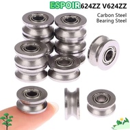 IESPOIRHA 1/5Pcs Pulley Bearing, U624ZZ V624ZZ Sealed Ball Ball Bearing, Carbon Steel Bearing Steel 