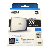 Crucial X9 Pro for Mac 1TB USB-C 3.2 Gen 2 Portable SSD, CT1000X9PROMACSSD9B