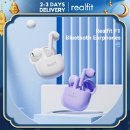 Realfit F1 Bluetooth Earphone Superb Bass Wireless Earbuds with Microphone