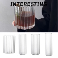 INTERESTING Water Carafe, Transparent Borosilicate Glass Tumbler Glass, Fashion Heat-Resistant Creat