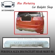 ABS194 PERODUA ALZA 2014 FACELIFT REAR SKIRT (S) ABS SKIRT LIP BODYKIT