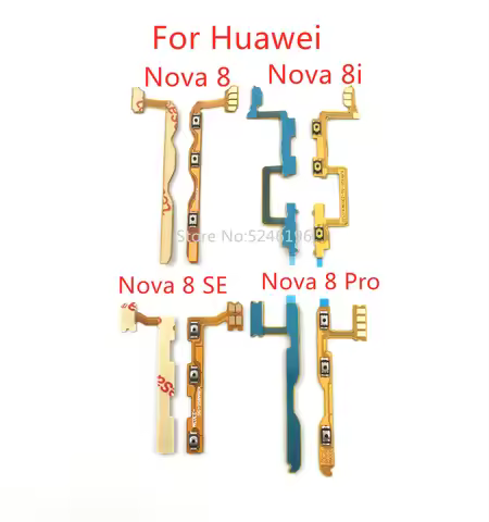 1pcs Power On / Off key Mute Volume Button Ribbon Flex Cable For Huawei Nova 8 SE Huawei Nova 8i Hua