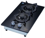 氣霸 - HY-2316BSS 31厘米 2500W 嵌入/座檯式 雙頭煤氣煮食爐