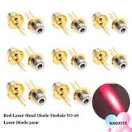 GAOXI75 1/2/5/10pcs Red Laser Head High Power 5MW 5mw TO-18 Laser Diode