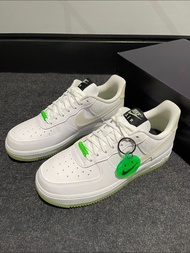 🍑支持消費券🌸Nike Air Force 1 Low Have a Nike Day 笑臉夜光 白綠 男女通用休閒鞋 35-46碼