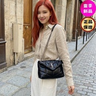 ✨2026季度全新✨Saint Laurent 577476 YSL 小款 小羊皮 Loulou Puffer 包 黑色/銀鍊