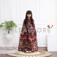 Alleastore03 Gamis batik Anak Motif Full Batik Motif Mega Mendung dress modern premium dress muslim gamis batik kombinasi