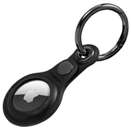 SPIGEN Case for Air Tag [Valentinus] Leather look with a functional carabiner to help keep them secu