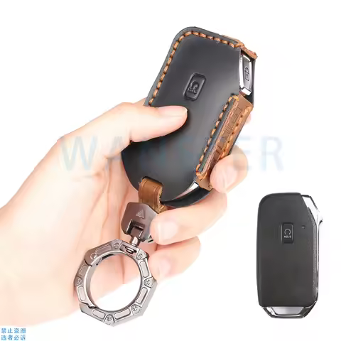 Leather Car Control Key Case Cover for KIA Sorento MQ4 K3 Carnival KA4 K5 Sportage NQ5 K7 EV6 K8 GL3