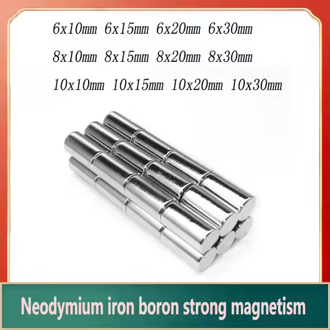 8x20mm Powerful Magnet 8mm x 20mm For Home Refrigerators, Offices DIY 8x20mm Round Magnet 8*20 mm 8*