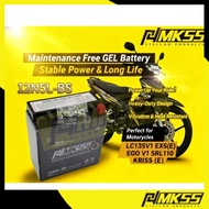 READY STOCK Bateri Gel MKSS YB5L-BS (12N5L BS) - LC135 V1 / Ex5 Starter / Dream Starter / Kriss100 S